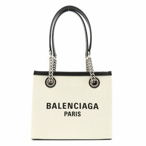 バレンシアガ デューティ フリー スモール トート ブランドオフ BALENCIAGA コットン トートバッグ コットン/レザー 中古 レディース