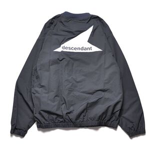 【ディセンダント】DESCENDANT ナイロンスモック POPPA NYLON JACKET チャコール 4 良品