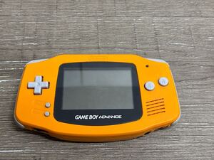 ☆ GBA ☆ ゲームボーイアドバンス オレンジ 動作品 本体のみ Nintendo GAMEBOY ADVANCE 任天堂 1204