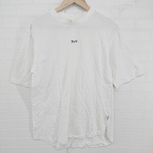 ◇ FILA フィラ × E hyphen world gallery ロゴ プリント 半袖 Tシャツ カットソー サイズF オフホワイト レディース P