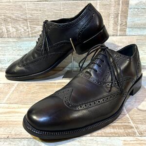 【新品同様】Cole Haan コール ハーン　ウイングチップ　革靴　レザーシューズ　11M 29cm ブラック