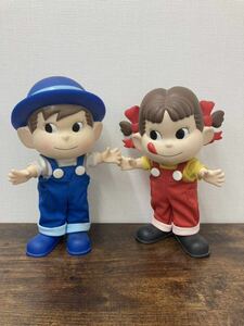 ③ペコちゃん ポコちゃん 人形 セット 不二家 FUJIYA 人形 フィギュア ソフビ 非売品 