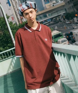 「FRED PERRY」 半袖ポロシャツ X-SMALL レッド メンズ