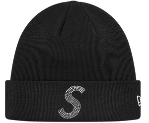 【新品】Supreme New Era Swalovski S Logo Beanie COLOR/STYLE：Black