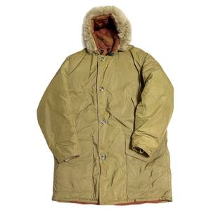 希少【70s 80s ビンテージ Woolrich ウールリッチ リアルファー アークティックパーカー ダウンジャケット】アメリカ USA アウトドア