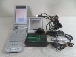 ■SONY PEG-NX70V パーソナルエンターテイメントオーガナイザー CLIE ソニー クリエ 充電スタンド リモコン付き USED 10877■！！