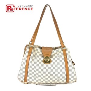 LOUIS VUITTON ルイヴィトン N42220 ストレーザーPM 肩掛け カバン トートバッグ ダミエアズール ショルダーバッグ .ホワイト【中古】