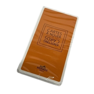 エルメス HERMES - オレンジ×白×マルチ スカーフの結び方カード/CARTES A NOUER/KNOTTING CARD/ノベルティ 美品 小物