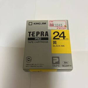 【新品未開封】テプラPRO KING JIM テープカートリッジ 24 黄色キングジムテプラ TEPRA 