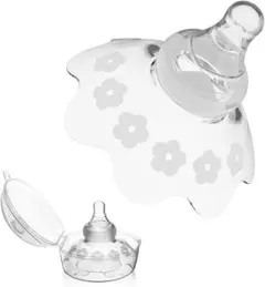 乳頭保護器 母乳育児 ニップルシールド ケース付き Lサイズ 40mm