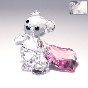 侍◆【SWAROVSKI スワロフスキー】クリスタル Kris Bear クリスベア『With You ウィズユー』オブジェ 置物 フィギュリン 23