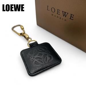 1円〜【美品】LOEWE ロエベ アナグラムキーホルダー チャーム ゴールド金具