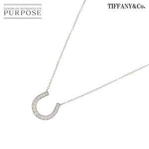 ティファニー TIFFANY&CO. ホースシュー ダイヤ ネックレス 40cm Pt プラチナ Diamond Necklace 90216765