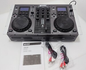 D(0930i2) gemini CDJプレーヤー CDM-3200 CDJコントローラー DJ機器 ●通電確認OK●動作未確認 ※商品説明必読