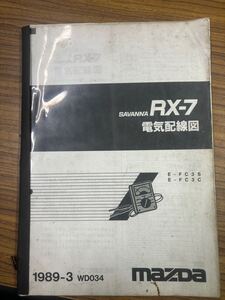 RX-7 FC3S後期電気配線図