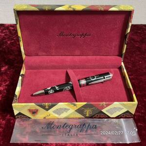 極美品 Montegrappa モンテグラッパ ゲーム・オブ、スローズン モチーフ ドラゴン シカ 剣 ボールペン 筆記用具 箱付