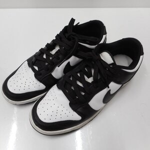 ID883 ナイキ NIKE メンズ 靴 スニーカー シューズ DUNK LOW RETRO DD1391-100 #28.0cm ダンク ロー レトロ ブラック×ホワイト 中古