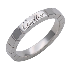 カルティエ Cartier リング レディース ブランド 指輪 750WG ラニエール ホワイトゴールド #53 約13号 ジュエリー 磨き済み