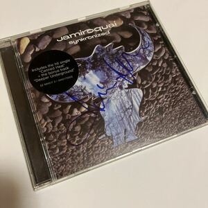 Jamiroquai ジャミロクワイ 直筆サイン入りCD UK盤 Synkronized