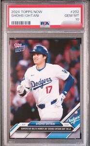 【PSA 10】2024 Topps Now 大谷翔平 大谷翔平の日 当日ドジャーススタジアムにてホームランを放った記念カード