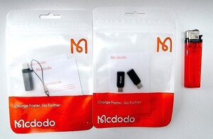 【未使用・2種類3個】Mcdodo ライトニング to USB-C 変換アダプタ／スマートパワーオフ【定形外140円／レターパックライト430円】