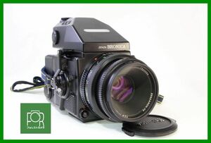 【同梱歓迎】実用■ZENZA BRONICA ETR Si + ZENZANON-PE 75mm F2.8■シャッター全速・露出計完動■■OOO1115