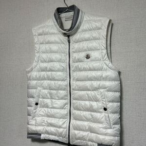 ★大人気デザイン★ Moncler ダウンベスト　白 XLサイズ　モンクレール　正規タグ