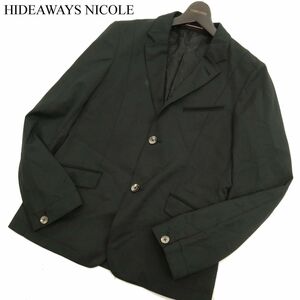 HIDEAWAYS NICOLE ハイダウェイ ニコル 秋冬 DIGNEAT ポンチ 2B テーラード ジャケット Sz.46　メンズ　C3T09429_A#N