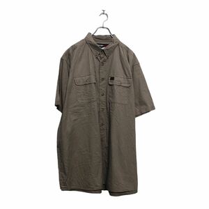 Wrangler 半袖 無地シャツ ラングラー 3XT ベージュ ビッグサイズ ポケット 古着卸 アメリカ仕入 a605-8629