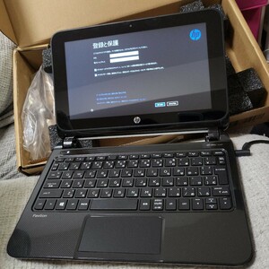 新品未使用もと箱いりHP Pavillion Touch Smsrt 10 -e 003AU windows 8 タッチパネル　バッテリー無し