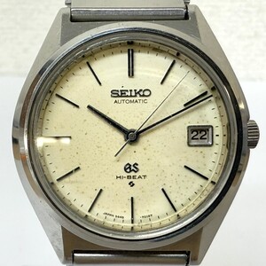 H988-SB18-23◎ SEIKO セイコー GS HI-BEAT グランドセイコー 5645-7010 デイト GSメダリオン メンズ 腕時計 自動巻き 稼働