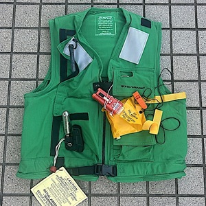 米軍　ライフジャケット　LIFE PRESERVER VEST TYPE MARK1　グリーン　M　ミリタリー