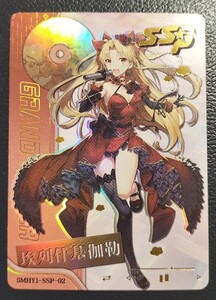 FGO　エレシュキガル　ACGカード　セクシーカード　アイドル　ドレス　美脚　金髪　ロングヘア　太もも　美乳　美女　美少女　SSP