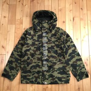 1st camo green スノボジャケット Lサイズ a bathing ape BAPE hoodie snowboard jacket エイプ ベイプ アベイシングエイプ 迷彩 i21