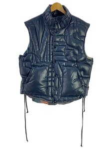 SEVESKIG◆23AW/Down Vest ver Error World/S/ナイロン/BLK/VS-SV-NSA-1005//