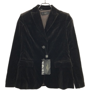 Weekend Max Mara ウィークエンド マックスマーラ Alghero Blazer ベルベットブレザー ジャケット 504604036 ブラウン 36 ITSAW42BDA45