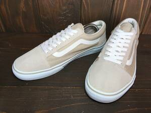 ★VANS バンズ 国内企画 OLD SKOOL オールドスクール Ultra Cush ベージュ×白 28.0ｃm Used 検 SK8 スリッポン ハーフキャブ ERA