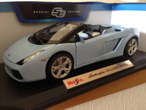 ラスト Maisto マイスト 1/18 Lamborghini GALLARDO SPYDER ブルー ランボルギーニ