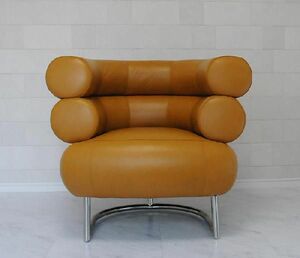 ビベンダムチェア イタリア本革製 レザー アーリン・グレイ 色タン BibendumChair Eileen Gray ソファ sofa ソファー パーソナルチェア