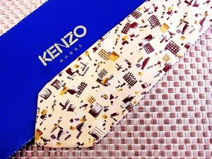 【在庫処分セール】●特売●FK0890●【KENZO】ケンゾー【アート デザイン 柄】ネクタイ●