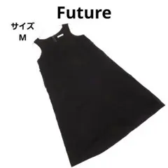 Future ノースリーブワンピース M 黒 ロング丈 カジュアル ベーシック