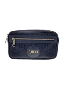 GUCCI◆ベルトバッグ_グッチオフザグリッド/ナイロン/BLK/総柄