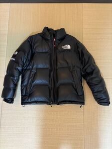 Supreme The North Face Leather Nuptse Jacket Black ノースフェイス レザーヌプシ