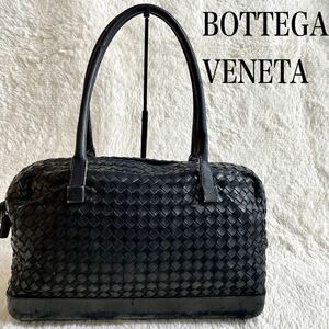 廃盤 ボッテガヴェネタ イントレチャート 切り替え ハンドバッグ ミニボストン BOTTEGA VENETA ショルダーバッグ トートバッグ