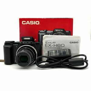 仙101 CASIO EXILIM EX-H60 デジカメ コンデジ コンパクトデジタルカメラ ブラック カシオ エクシリム 付属品あり