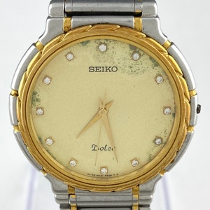 【ジャンク品】セイコー SEIKO ドルチェ 18KT×SS 5E31-6B40 腕時計 クォーツ 【中古】