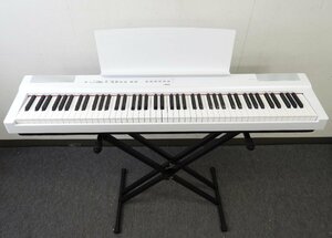 ☆ YAMAHA ヤマハ P-125WH 電子ピアノ 2019年製 スタンド付き ☆中古☆