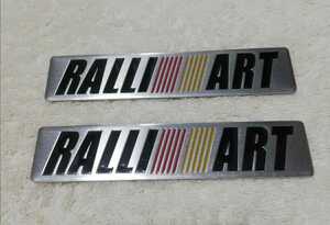 ★RALLIART 3D エンブレム セット★検）三菱 MIVEC ランサー エボリューション FTO GTO デリカ アウトランダー CT9A 4G63 CD9A GSR WRC JDM