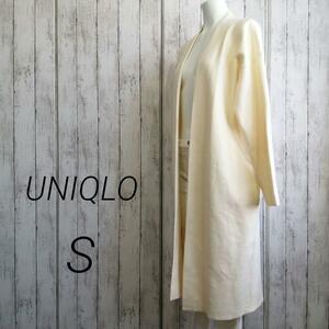 UNIQLO レディース スフレヤーン ニットコート スムース S 57