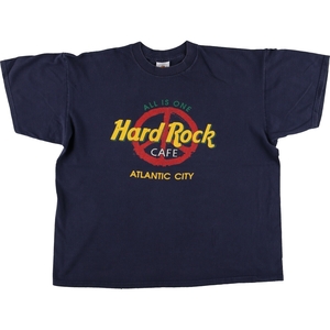 古着 HARD ROCK CAFE ハードロックカフェ アドバタイジングTシャツ USA製 メンズXL相当 /eaa486931